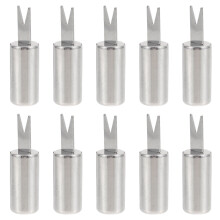 10Pcs Cob Skewers Corn Holders Stainless Steel Fruit Picks