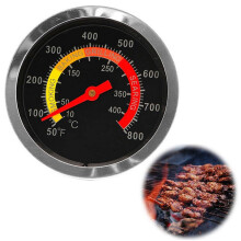 BBQ Stainless Steel Thermometer Bimetal Oven Thermometer Barbecue Oven Thermometer Barbecue Tool