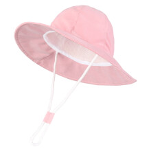 Chapeau de soleil pour bébé enfant, chapeau bob de protection solaire ajustable et respirant, chapeau de plage d'été pour garçons et filles,