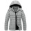 Damen-Steppjacke mit Kapuze, grau 1
