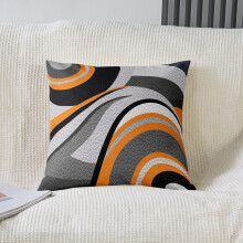 Housses de coussin réversibles à rayures 50 x 50 cm (lot de 4)