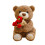 Teddybär-Plüschpuppe mit Blumen, 30 cm 1
