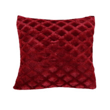 45x45 cm-es puha plüss bársony díszpárna kanapéra – luxus dekorációs párna nappaliba és hálószobába, 1 db-os csomag, borszínű