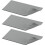 Conjunto de 3 Tapetes de Silicone para Prensa Térmica 7,80x3,94x0,14 Polegadas, Capa de Silicone para Prensa Térmica, Almofada de Espuma, 1
