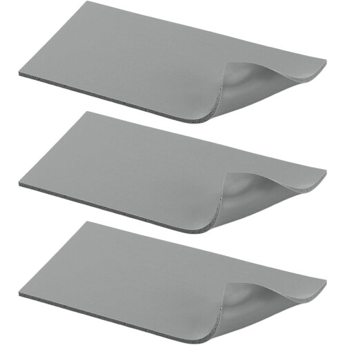 Conjunto de 3 Tapetes de Silicone para Prensa Térmica 7,80x3,94x0,14 Polegadas, Capa de Silicone para Prensa Térmica, Almofada de Espuma,