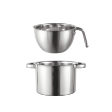 Double Boiler High Temperature Resistant Stainless Steel Pan Healthy Cooking Scratch-Resistant and Durable Kitchen Utensils Set Style1
