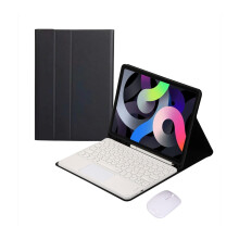 Retro Touch Keyboard and Mouse Combo compatible with iPad Air 4 (10.9 inch) - Stylish Case Included