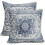 Fodere per cuscini in lino blu scuro, 40x40 cm (2 pezzi) 1