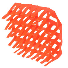 Grille réutilisable en silicone orange pour friteuse à air, pour la séparation des graisses et un nettoyage facile. Accessoires