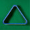 Soporte triangular de plástico para bolas de billar, azul, 1 juego 7