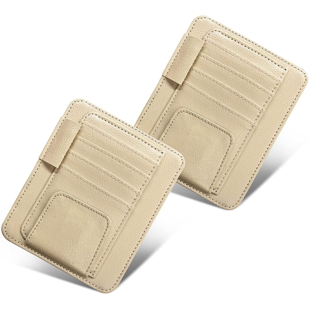Car Sun Visor Organizer With Sunglasses & Document Holder, Visor Clips For Men/Women, Auto Interior Pocket Accessory 9557311899607