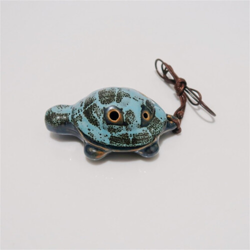 Xqxayjr Beginner Turtle Ocarina, Κεραμικό Φλάουτο 6 Οπών – Λευκό Πορσελάνινο Πνευστό Όργανο για