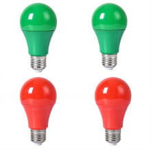 HIBIBUD4 peças Lâmpadas LED para quarto, baixo consumo de energia, luzes coloridas que criam um ambiente aconchegante, verde e vermelho.