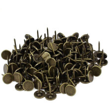 200 Stück 7/16 Zoll Durchmesser Bronze Flachkopf-Polsternägel/Daumenstecknägel