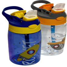 Lot de 2 gourdes pour enfants ACDANC de 473 ml (16 oz) avec paille, anti-fuites et lavables au lave-vaisselle, sans BPA, idéales pour l'école,