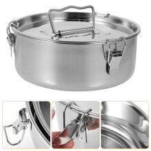 Cuiseur vapeur de cuisine en acier inoxydable 304 avec couvercle et poignées