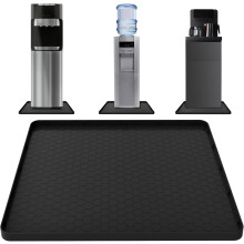 Tapis antidérapant pour fontaine à eau (56 x 48 cm), bord surélevé, pour la protection du sol sous les distributeurs – Compatible avec toutes