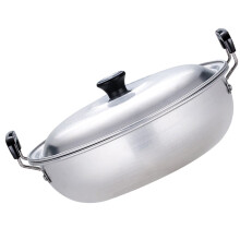 Aluminiumgryta med lock, ångkokningsset för utomhusbruk för familjer, lätt och bärbar, 1 set