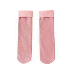 Chaussettes unisexes décontractées, chaussettes en peluche douce et chaude, chaussettes épaisses pour hommes (rose, taille unique)