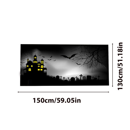 Halloween-Garagentorbanner 60 x 51 Zoll 1
