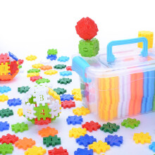 OUNONA 130-delige plastic bouwblokkenset voor kinderen, diverse kleuren, educatief speelgoed met digitale matching-functies