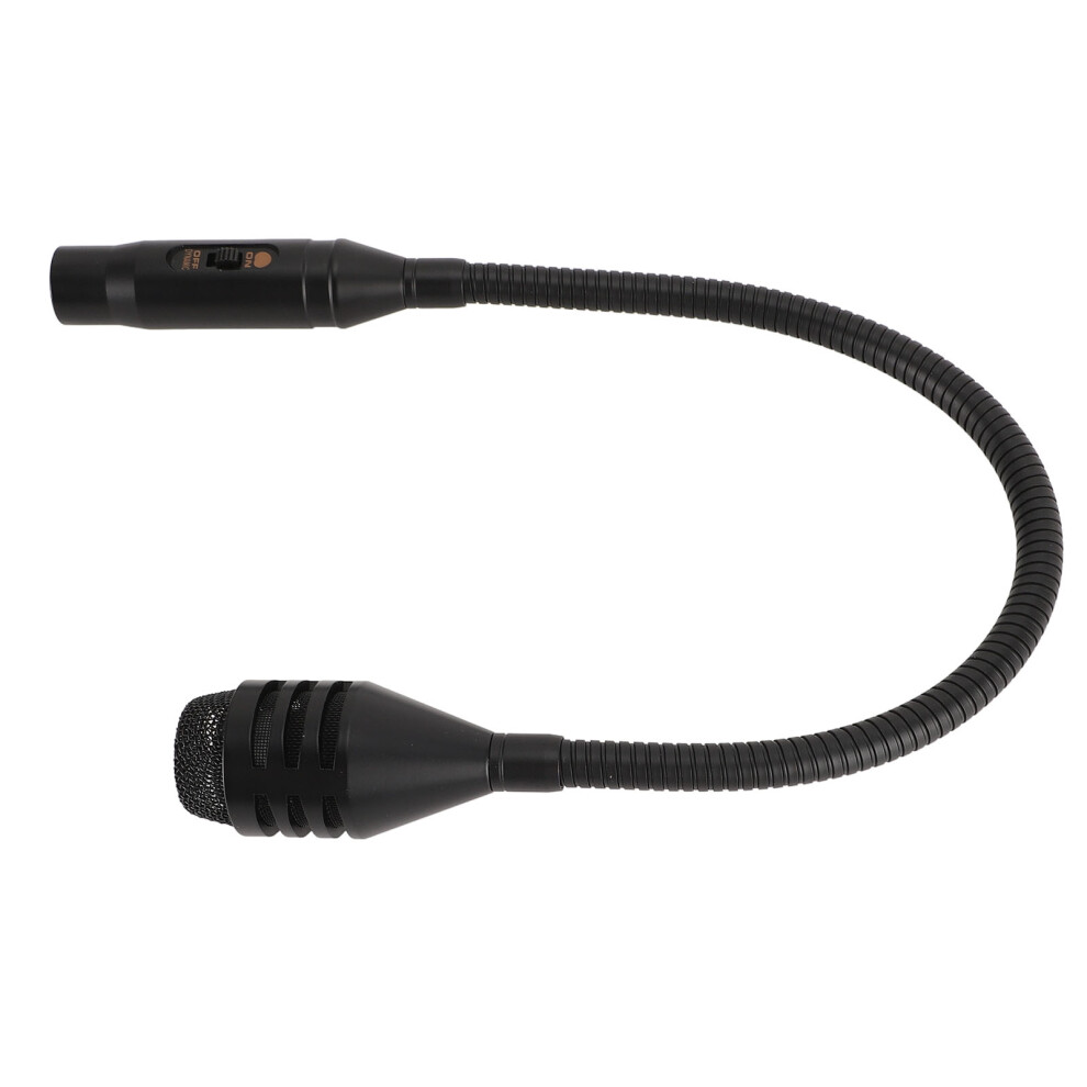 Moving Coil Gooseneck Microphone 600 Ohm Aluminum Metal Stage Mic 8461384681513