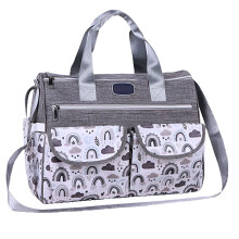 Bolso cambiador TELLY, mochila cambiador multifuncional, bolso cambiador para bebé en varios colores y estilos, gris.