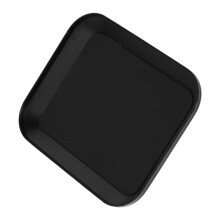 Plateau magnétique rectangulaire en métal noir pour rangement de vis, idéal pour les loisirs créatifs et le garage.