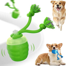 Interaktives Hundespielzeug - Neuer bewegungsaktivierter Hundeball mit 360 intelligenter automatischer Rollbewegung und Musik für gelangweilte