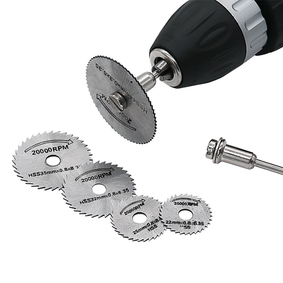 7Pcs Hss Circular Cutting Disc Saw Blades Pole Set Wood Rotary Drill Accessories(1#) 9450273839479
