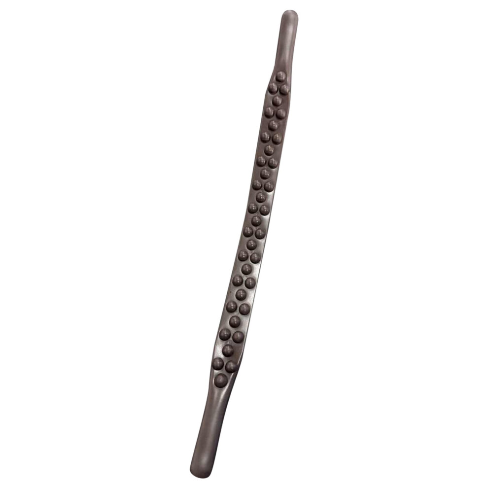 yocbz Guasha Massage Stick Tools, 31 Beads Back Massage Roller Stick, Lymphatic Drainage Massager for Body Stomach Shoulder (31beads)