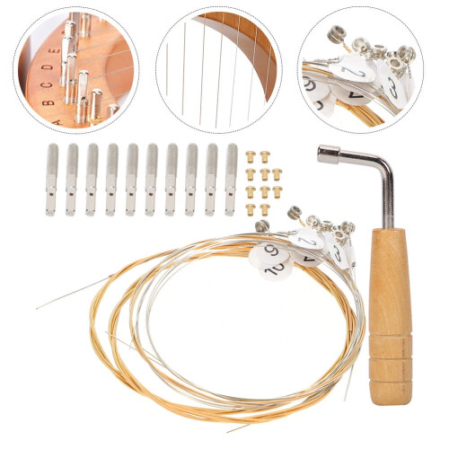 Full Set Lyre Strings Metal 1Set 12.3X3.1In 2