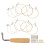 Full Set Lyre Strings Metal 1Set 12.3X3.1In 8