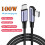 Καλώδιο USB C 100W Καλώδιο USB C σε USB C Τύπου C σε Τύπου C Γρήγορης Φόρτισης από Πλεγμένο 3