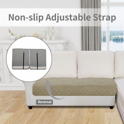 Ecksofa-Überzug, 100 % Polyester 2