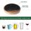 Conjunto de 5 porta-copos de madeira absorventes 5