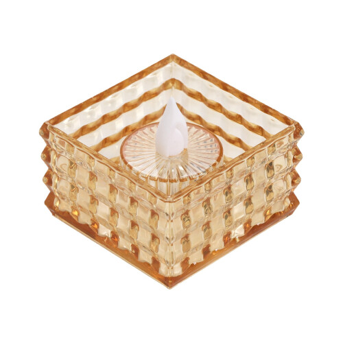 Κρυστάλλινα LED κεριά χωρίς φλόγα Tealight με μπαταρία, πλαστά κεριά για διακόσμηση 2