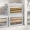 3-Pack Fabric Storage Bins with Lids, Clear Window & Handles 2