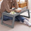 Plastic Folding Bed Table, Portable Computer Desk, Storage Design, Space Saving, Ideal for Dorm Rooms, Small Spaces, Laptop Use 4