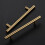Maniglie per mobili in bronzo champagne 7-3/8" L-Pack-5 2