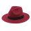 Καπέλα Fedora σε σκούρο κόκκινο μάλλινο 1pack κλασικό σχέδιο unisex για ειδικές 4