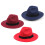 Καπέλα Fedora σε σκούρο κόκκινο μάλλινο 1pack κλασικό σχέδιο unisex για ειδικές 8
