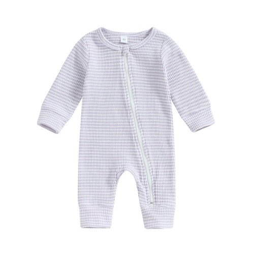 Νεογέννητα ρούχα, ρούχα για κορίτσια, unisex κορμάκι με μακριά μανίκια και φερμουάρ, 1