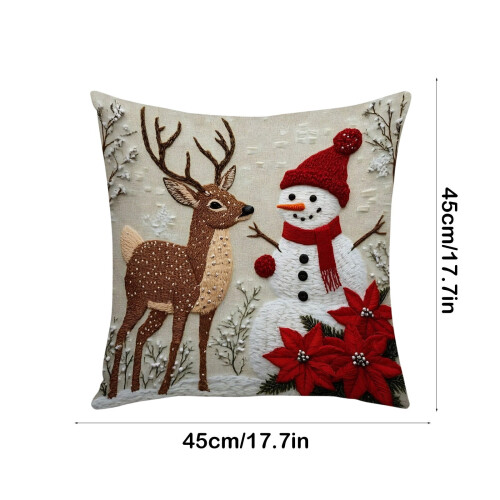 Christmas Velvet Throw Pillows for Sofa Decoration 2