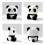Panda-Plüschtier, weich, großer Kopf, 30 cm 4