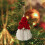 Handmade Macrame Gnome Ornament – Red, 15x9cm 4