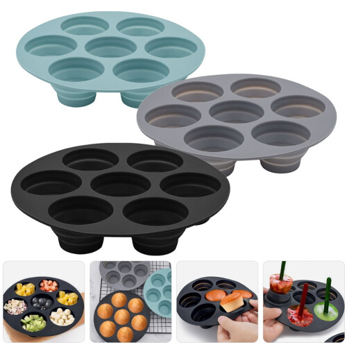3-delt silikone muffinformsæt – 7-kops non-stick 1