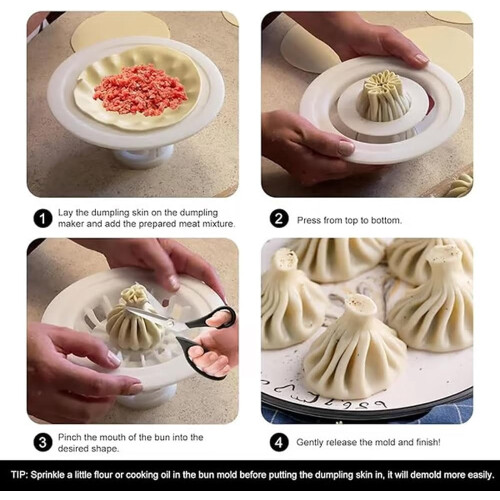 Bloemvormige broodjes- en dumplingmaker 2