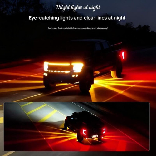 2 τεμάχια φώτα LED καρπουζιού διπλής στροφής με βάση στήριξης, 3 λειτουργίες 1