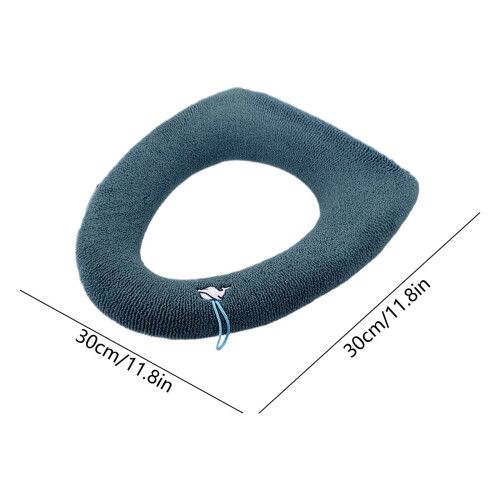 Fleece toalettsitsöverdrag med handtag 30x30 cm 2